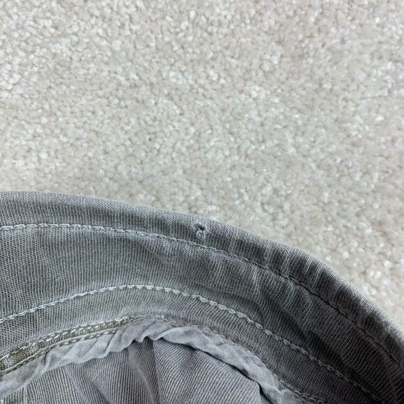 James Perse Standard Utility Grey Cropped Drawstring Cotton Pants Size 2 Medium - Picture 9 of 14